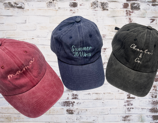 Customizable Washed Hat