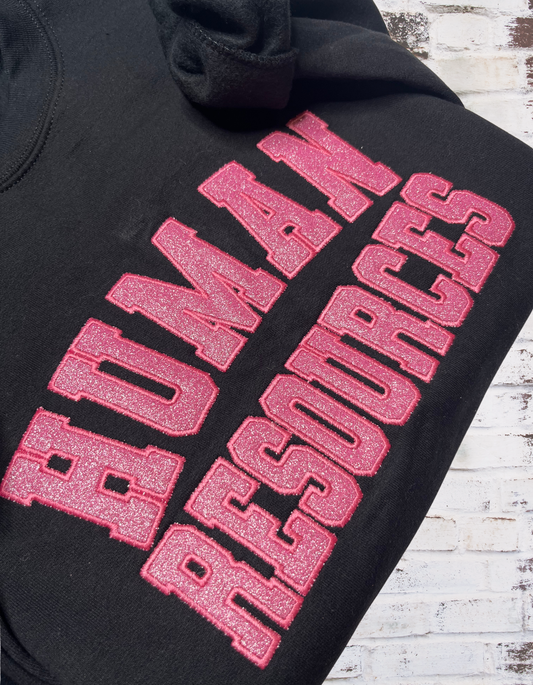 Human Resources/Occupation Glitter Sweatshirt (Customize)