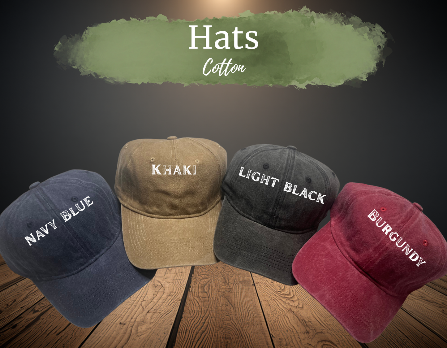 Customizable Washed Hat