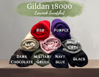 Grandma Puff Print Sweatshirt with Children's name on Sleeve