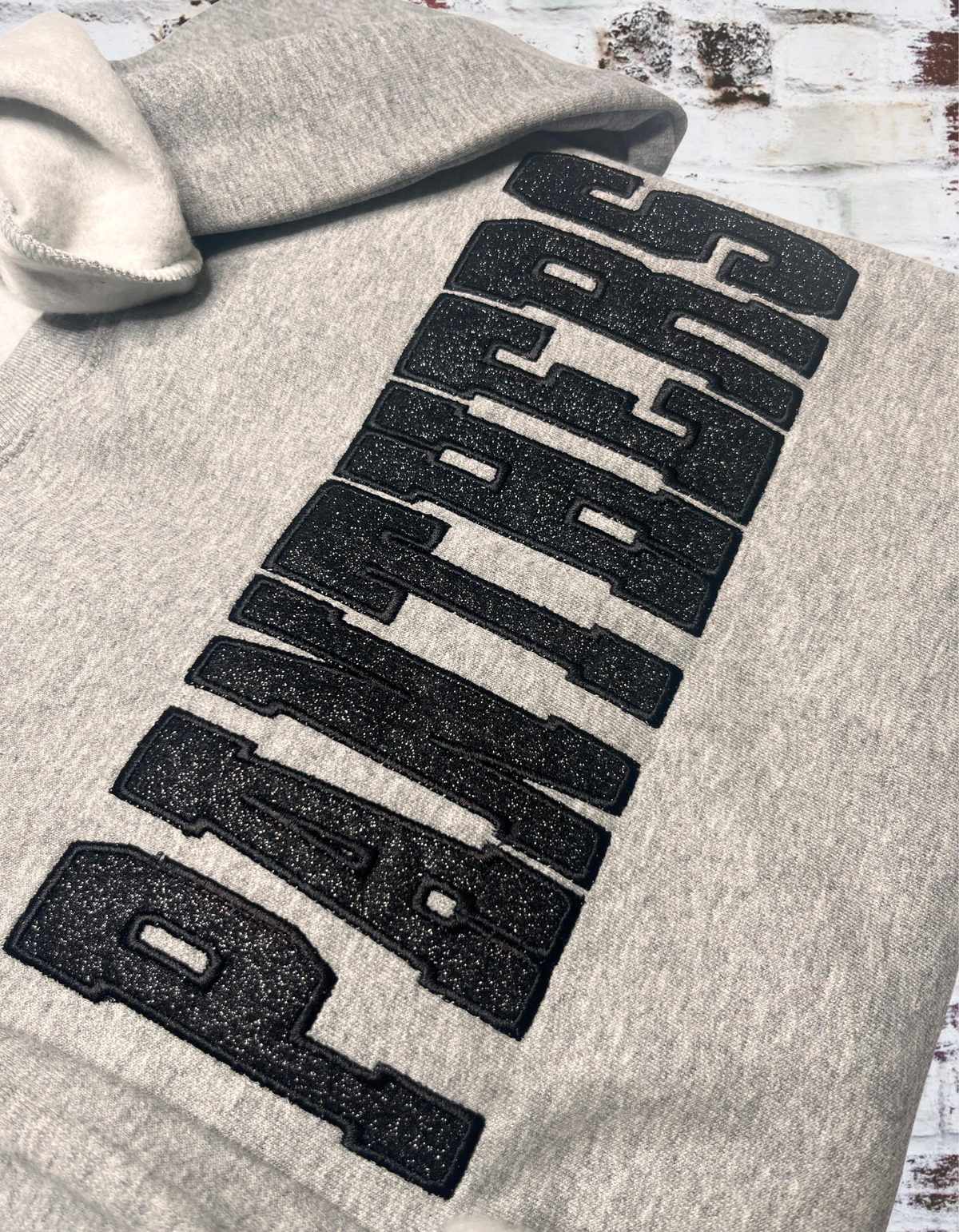 Team Mom Glitter Sweatshirt