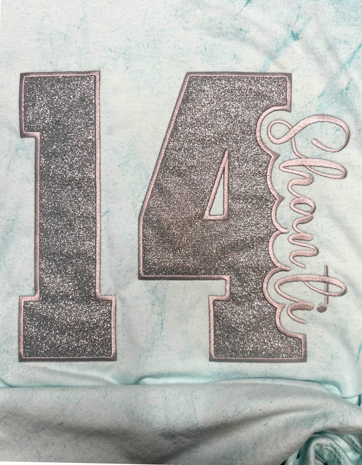 Youth Team Varsity Letter & Number Sequins Sweatshirt