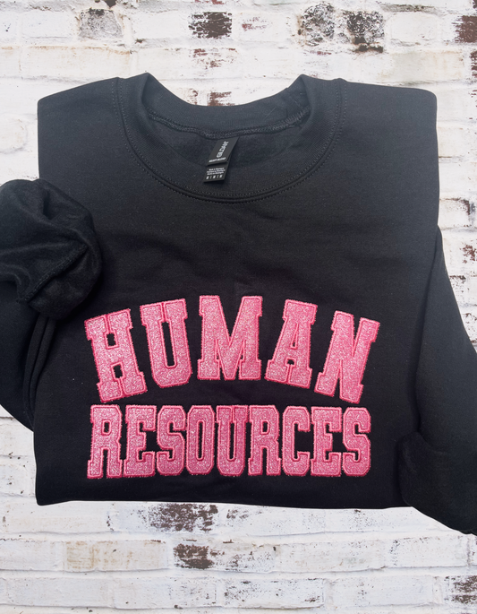 Human Resources/Occupation Glitter Sweatshirt (Customize)