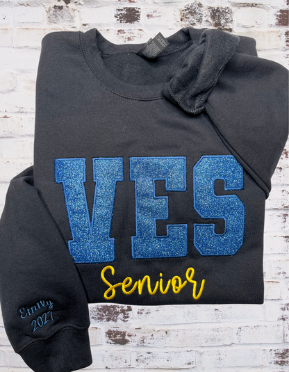 School Glitter Sweatshirt