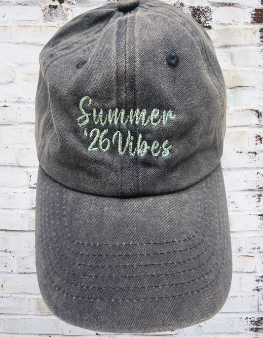 Summer Vibes 2026 Washed Hat