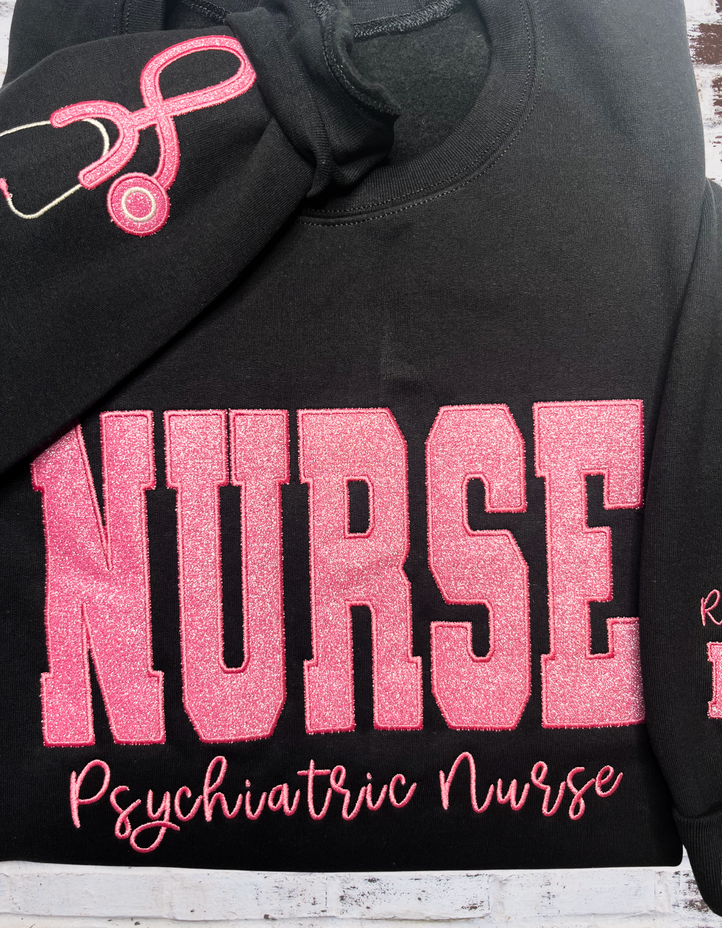 Nurse/Occupation Glitter Sweatshirt (Customize)