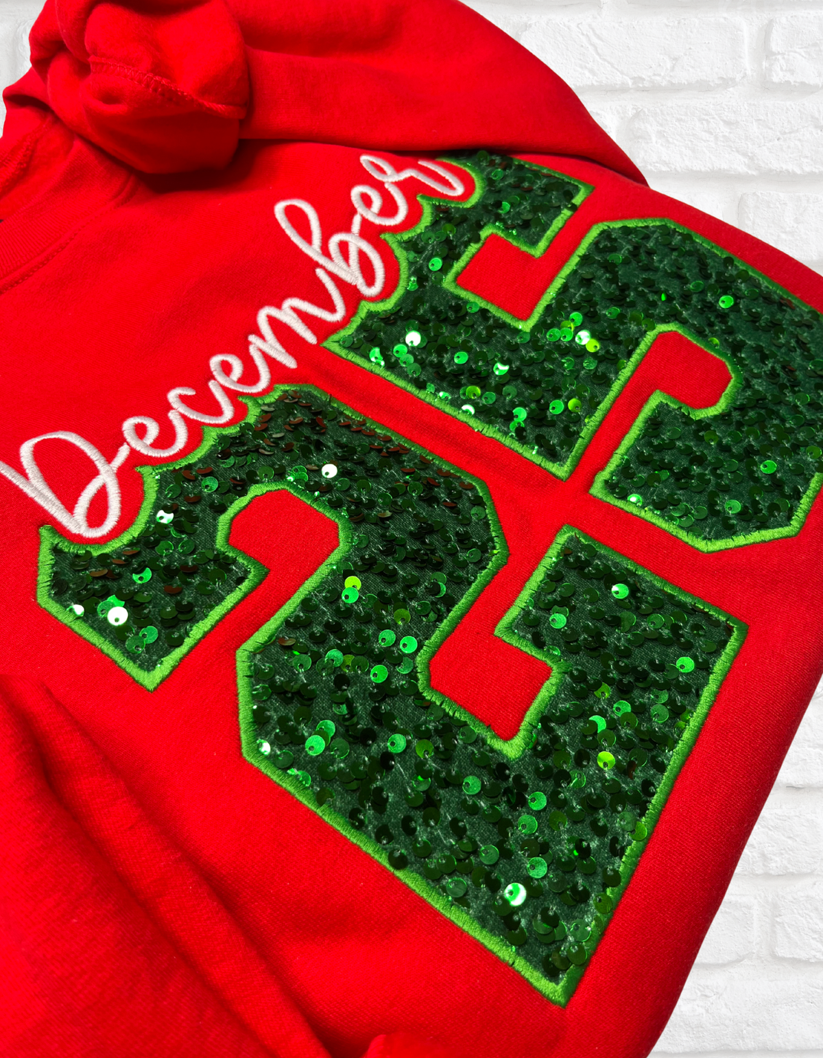 December 25th Sequins Embroidered Sweatshirt #1