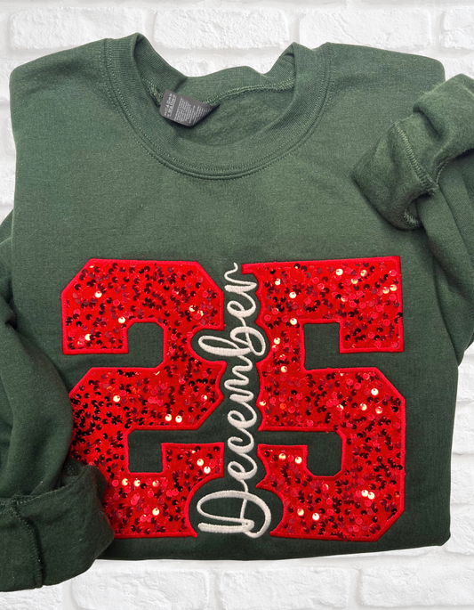December 25th Sequins Embroidered Sweatshirt #2